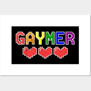 Gaymer Gay LGBT Pride Humor Video Gamer Posters and Art